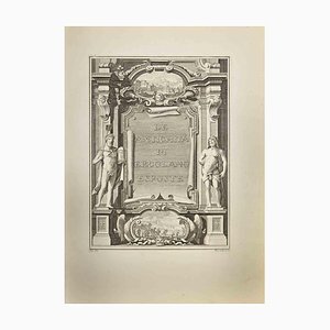 Francesco Lavega, Frontispiz der Antiken von Herculaneum, Radierung, 18. Jh.