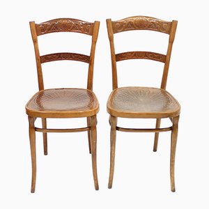 Österreichische Vintage Stühle von J. J Kohn, 2er Set