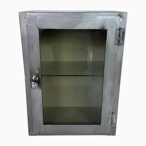 Stripped and Polished Steel Medicine Cabinet