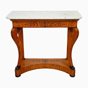 Antique French Console Table in Maple