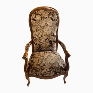 Vintage Floral Tapestry Chair