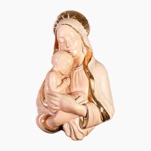 Madonna mit Kind Skulptur von Ceramiche Zaccagnini