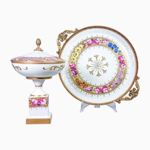 Service Tray & Cake stand with Lid, Limoges
