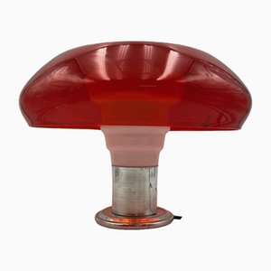 Scarlet Red Lamp in Murano Glass from Vistosi, 1970s