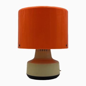 Space Age Orange Plastic Lamp, 1970s