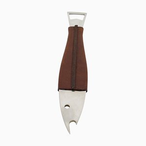 Mid-Century Austrian Fish Bottle Opener in Leather by Carl Auböck for Amboss, 1960s