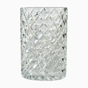 Austrian Facetted Crystal Glass Vase by Claus Josef Riedel, 1970s