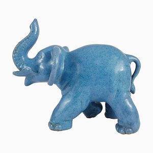 Figurine Éléphant en Poterie de Gmunder Keramik, 1950s