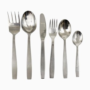 Austrian 2050 Flatware Cutlery for Six Persons by Helmut Alder for Amboss, 1950s, Set of 26