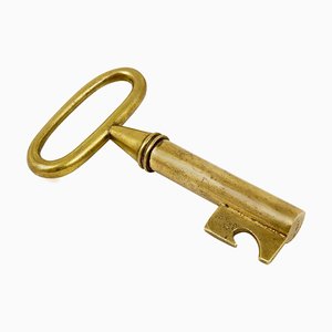 Brass Key Cork Screw, Bottle Opener attributed to Carl Auböck, Austria, 1950s