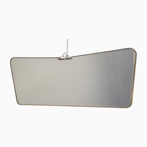 Mirror with Brass Frame, Italy, 1950s
