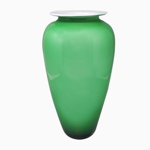 Grüne Vase von Nason aus Muranoglas, Italien, 1970er