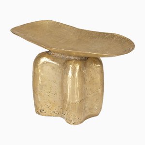 Stool in Bronze attributed to Ghana from Ashanti