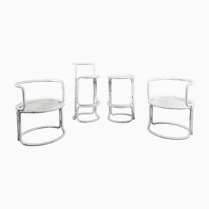 Garden Chairs in the style of Gae Aulenti, 1970s, Set of 4