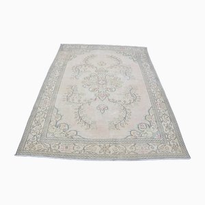 Turkish Soft Muted Handmade Faded Wool Organic Rug