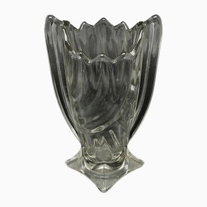 Jarrón Art Déco de Hortensja Glassworks, Polonia, años 30