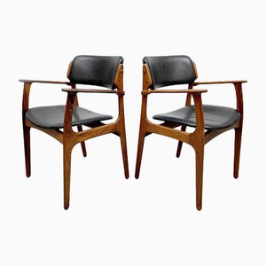 Vintage Dining Chairs by Erik Buch for O.D. Møbler, 1960s, Set of 2