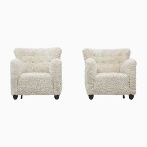Lounge Chairs in the style of Lassen, Set of 2