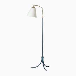 Modern Swedish Lacquered Floor Lamp, 1940s