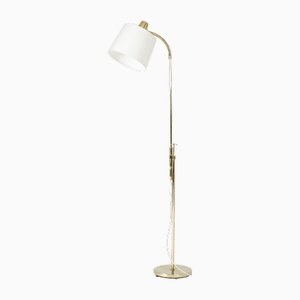 Vintage Scandinavian Brass Floor Lamp, 1950s
