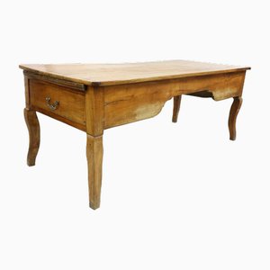 French Country Fruitwood Refectory Dining Table, 1840s