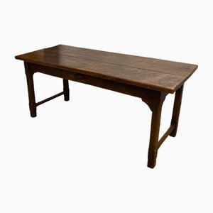 French Oak Refectory Dining Table, 1840s