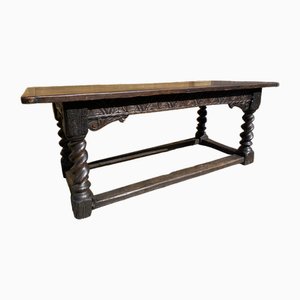 Period Jacobean Oak Refectory Dining Table, 1620s