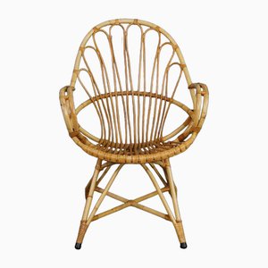 Rattan Armchair with Armrests