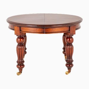 Victorian Dining Table Extending Leaf System in Mahogany, 1860s