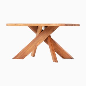 T35 Model Dining Table attributed to Pierre Chapo, 1980s