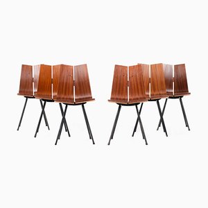 Model GA Dining Chairs by Hans Bellmann for Horgenglarus, 1950s, Set of 6
