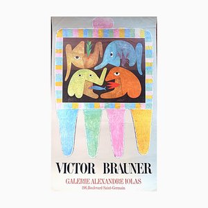 Victor Brauner, Großes Ausstellungsplakat, 1972, Lithographie