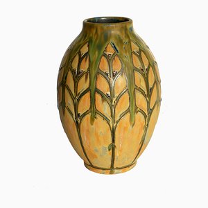Art Deco Pottery Vase by Charles Catteau for Boch Frères, 1921