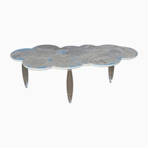 Tavolino da caffè Cupioli Cloud con gambe in vetro acrilico di Cupioli Living