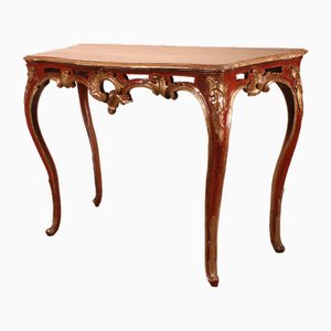 Louis XV Console in Polychrome Wood, Italy