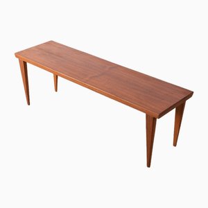 Scandinavian Teak Flower Bench, 1960s