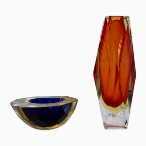 Vase en Verre de Mandruzzate, 1960s