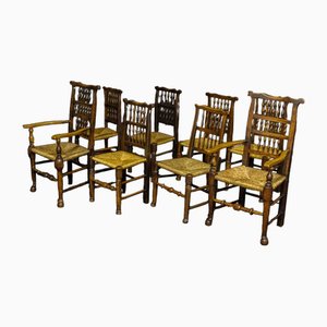 Early 19th Century Country Chairs, Set of 8