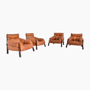 Mp-81 Lounge Chairs by Percival Lafer, Brazil, 1970s, Set of 4