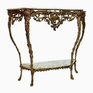 Table Console Vintage en Bronze