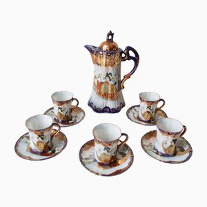 Japanese Coffee Service in Porcelain from Geisha, Set of 11