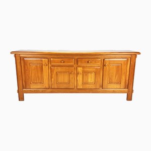 Elm Sideboard in the style of Maison Raigan, France, 1970s