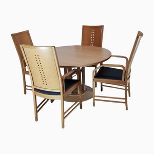 Dining Table and Chairs by Ernest W. Benarek for Thonet, 1980s, Set of 5