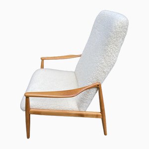 Fauteuil en Agneau par Wilkhahn Hartmut Lohmeyer, 1950s