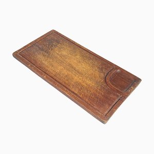 Tabla de cortar francesa de madera marrón, siglo XX