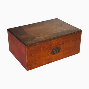 19th Century France Victorian Jewelry Box in Wood