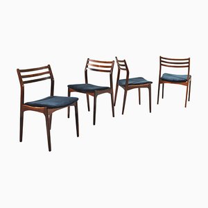 Scandinavian Danish Dining Chairs by Johannes Andersen, Denmark, 1960s, Set of 4