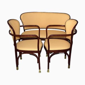 Set di divani nr. 717 antichi di Gustav Siegel, set di 3