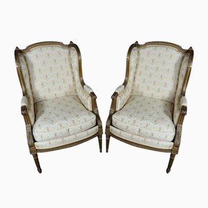 Louis XVI Chairs in Beech, Set of 2
