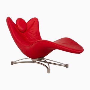 DS 151 Lounger in Red Leather from De Sede